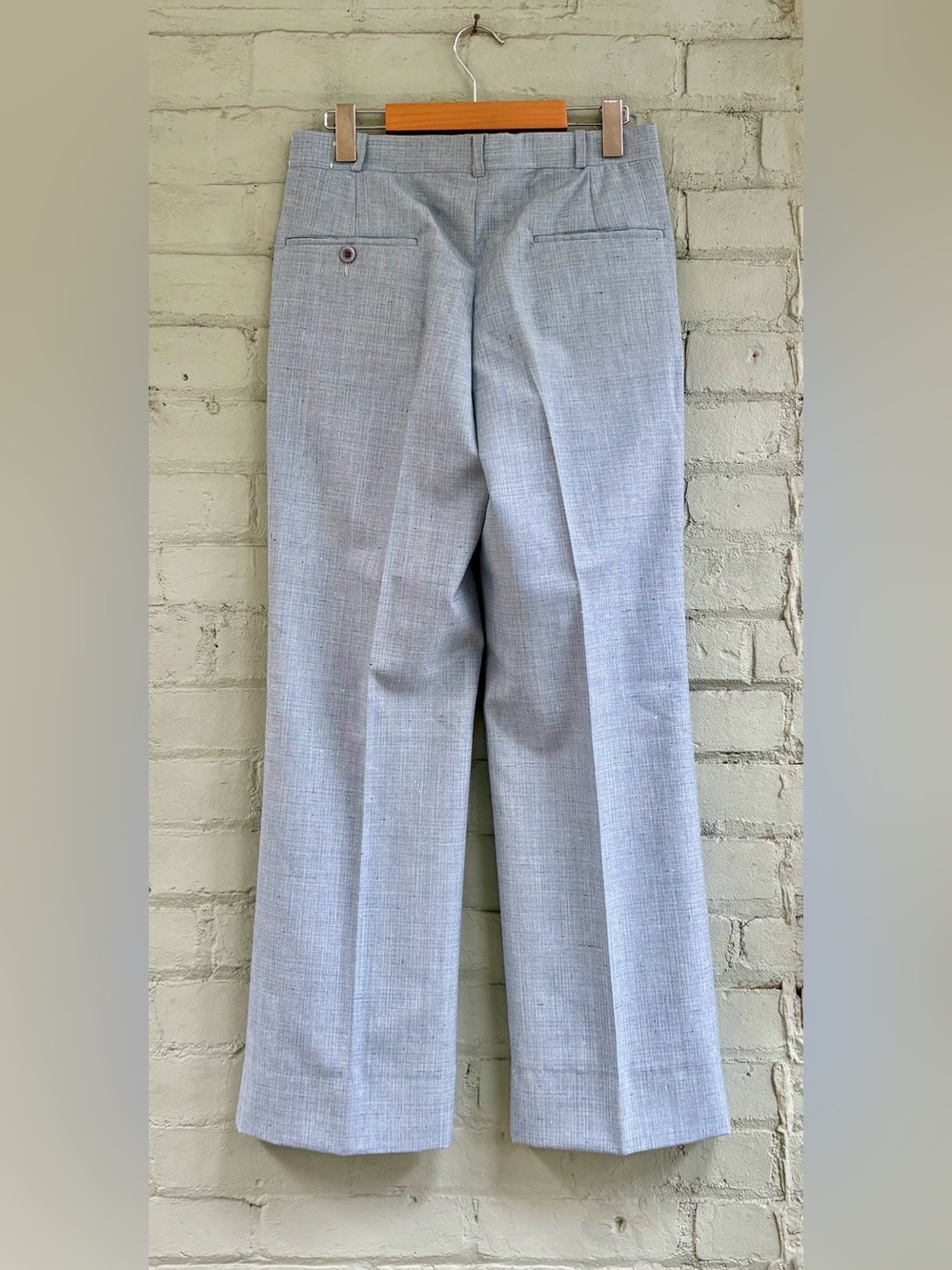 Vintage Light Blue Wide-Leg Trousers - Picture 7 of 10